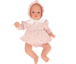 Monnëka Muñeco Helena con Vestido Pink Flowers New