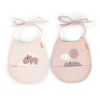 Done by Deer Pack de 2 baberos mini con bolsillo Happy clouds Powder · Discount