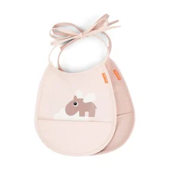 Done by Deer Pack de 2 baberos mini con bolsillo Happy clouds Powder · Discount
