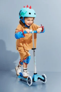 Micro Pack Rodilleras y coderas Dinosaurio Talla S New