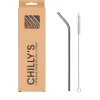 Chilly's Pajitas reutilizables acero inox. 3 u.+ varilla de limpieza · Sale