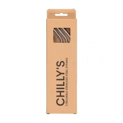 Chilly's Pajitas reutilizables acero inox. 3 u.+ varilla de limpieza · Sale