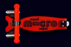 Micro Patinete Maxi Deluxe Glow LED · Rojo Sale