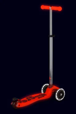 Micro Patinete Maxi Deluxe Glow LED · Rojo Sale