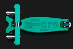 Micro Patinete Maxi Deluxe Glow LED · Turquesa