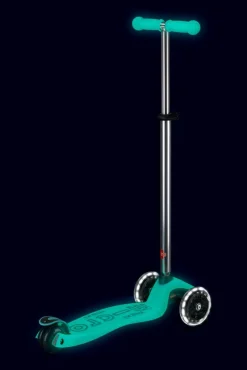 Micro Patinete Maxi Deluxe Glow LED · Turquesa