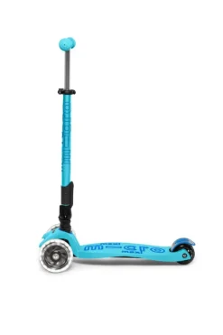 Micro Patinete Maxi Deluxe Plegable LED · Azul