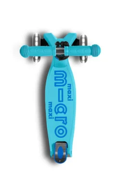 Micro Patinete Maxi Deluxe Plegable LED · Azul