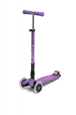 Micro Patinete Maxi Deluxe Plegable Led · Lila Online