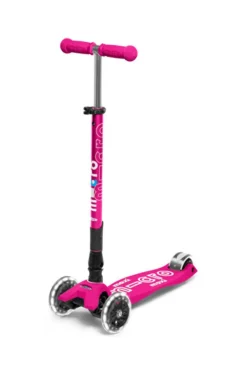 Micro Patinete Maxi Deluxe Plegable LED · Rosa Best