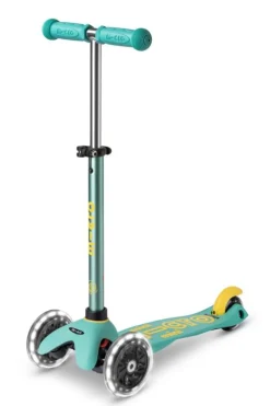 Micro Patinete Mini Deluxe ECO LED · Menta Hot