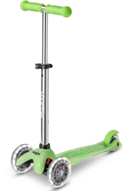 Micro Patinete Mini Deluxe Glow LED · Verde Lima Online