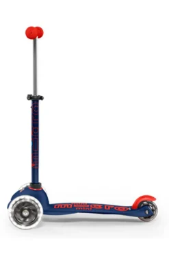 Micro Patinete Mini Deluxe LED · Azul/Rojo New