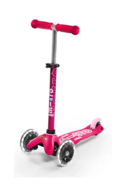 Micro Patinete Mini Deluxe LED · Rosa Online