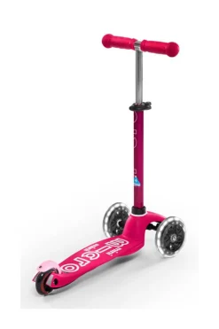 Micro Patinete Mini Deluxe LED · Rosa Online