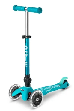 Micro Patinete Mini Deluxe Plegable LED · Aqua Outlet