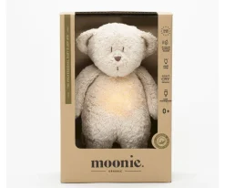 Moonie Peluche Luz-Sonido Oso Orgánico 2.0 Sand Natur
