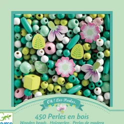Djeco Perlas de Madera Hojas y Flores · Discount