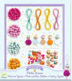 Djeco Perlas y Figuritas de Madera · New