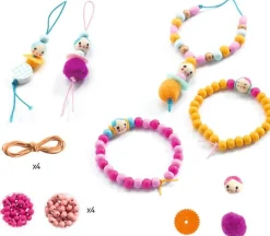 Djeco Perlas y Figuritas de Madera · New