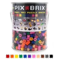 Pix Brix bote metálico 1500 piezas gama oscura New