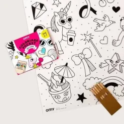 Omy Pocket Unicornio para colorear + 6 lápices colores Outlet