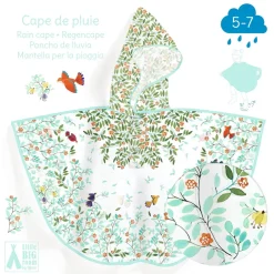 Djeco Poncho de Lluvia · Follaje S 110-122 cm Hot