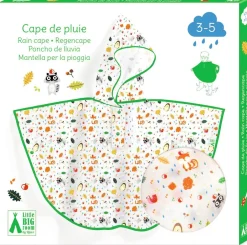 Djeco Poncho de Lluvia · Maleza XS 90-110 cm Hot