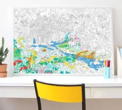 Omy Poster XL Jungla para colorear 100x70 · Outlet