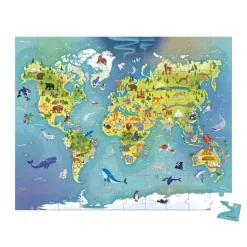 Janod Puzzle del mundo 100 piezas · Clearance