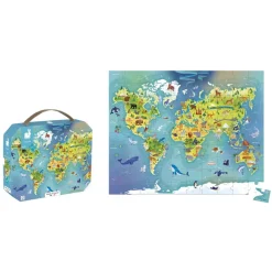 Janod Puzzle del mundo 100 piezas · Clearance