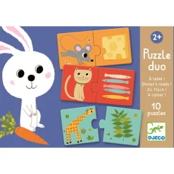 Djeco Puzzle dúo A Comer 20 piezas · Online