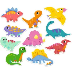 Djeco Puzzle dúo Dinos 20 piezas ·