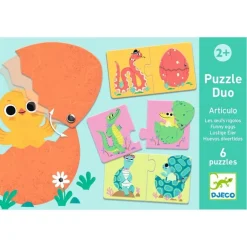 Djeco Puzzle dúo Huevos divertidos 12 piezas · New