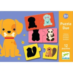 Djeco Puzzle dúo Sombras 12 piezas · New