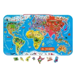 Janod Puzzle Magnético Atlas Mundial · Sale