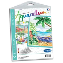 Sentosphère Recambio láminas Aquarellum Grand Paisajes tropicales New