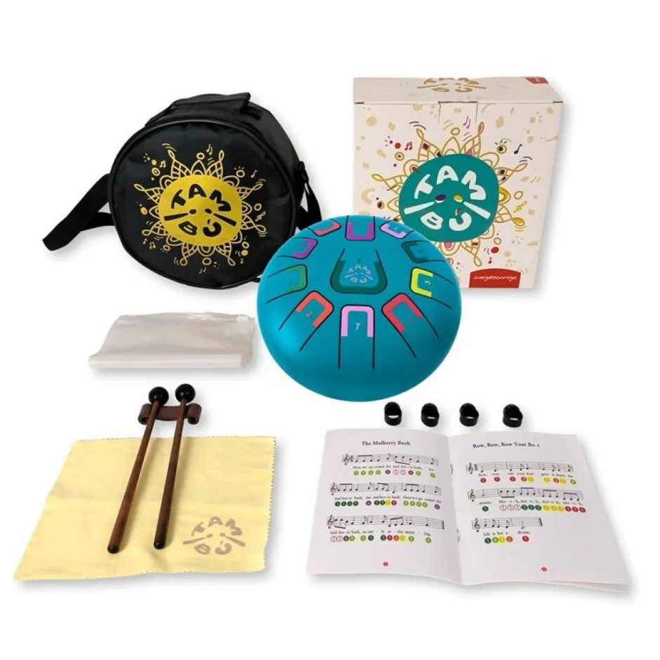 Juega Conmigo Tambú 8" 11 notas - Color Turquesa Mate