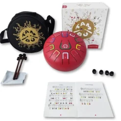 Juega Conmigo Tambú 8" 11 notas - Rojo Mate Hot