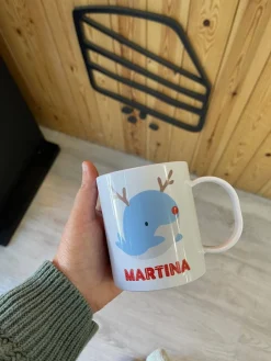 Bizcocho de Yogur Taza Infantil Navidad · Ballena y Pingüino Clearance