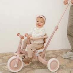 Little Dutch Triciclo con barra Rosa Flores · Hot