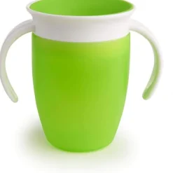 Munchkin Vaso Antiderrame con Asa Miracle 360º Verde Pastel · Discount