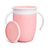 Munchkin Vaso Antiderrame con Asa y Tapa - Miracle 360º Rosa Pastel · Clearance
