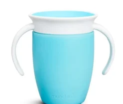Munchkin Vaso Antiderrame con Asa Miracle 360º Azul pastel ·