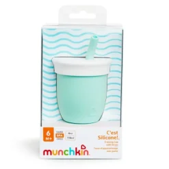 Munchkin Vaso con pajita C'est Silicona 120ml. Mint · Clearance